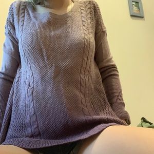 American Eagle purple sweater